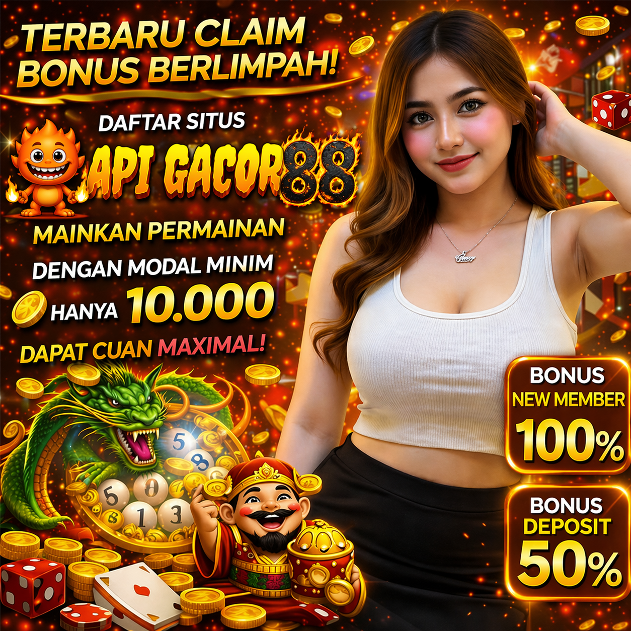 APIGACOR88 >? Platform Game Online Terpopuler Gampang Cuan Modal Spin 200 Perak